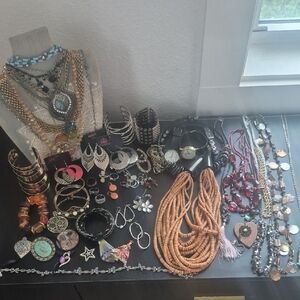 Elegant Multi Wearable  Over 55 Pieces!! Jewelry Lot